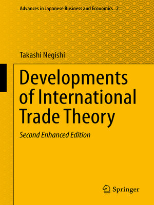 cover image of Developments of International Trade Theory